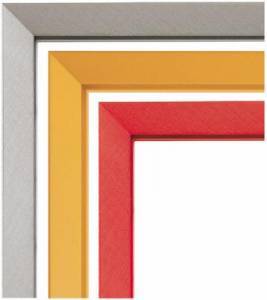 Cadre en aluminium avec verre Cristal