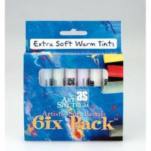 Lot de 6 pastels Art Spectrum, couleurs chaudes extra soft