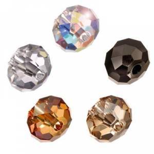 Perles rondes en cristal Swarovski