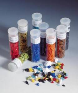 Assortiment d'éclats d'émail