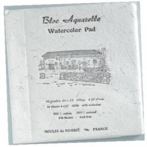 Bloc aquarelle à fil d'eau Moulin Pombié