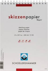 Bloc papier esquisse Schoellershammer 90 g/m²