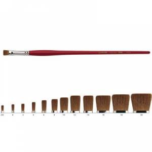 Brosse Leonard en martre pure, pointe plate, série 2160