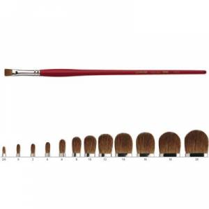 Brosse Leonard pointe plate usée-bombée, série 2160