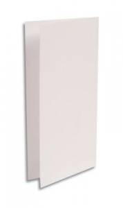 Carte double Pollen 106 x 213 mm Blanc Irrisé