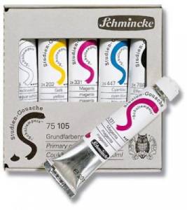Coffre gouache Schmincke, série 24 - 5 x 20 ml