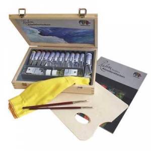 Coffret bois huile étude Rubens