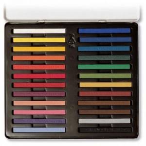 Coffret en métal de 24 pastels