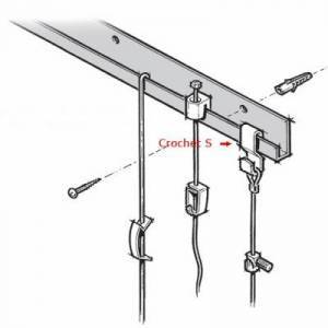 Crochet S pour système de suspension Rail-J