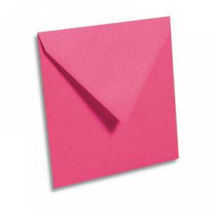 Enveloppes Pollen 165 x 165 mm Rose Fushia