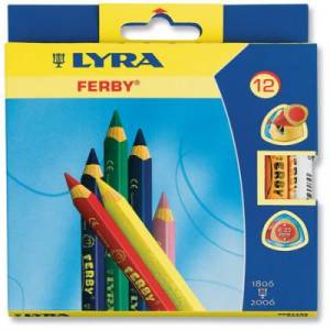 Etui de 12 crayons de couleur Ferby
