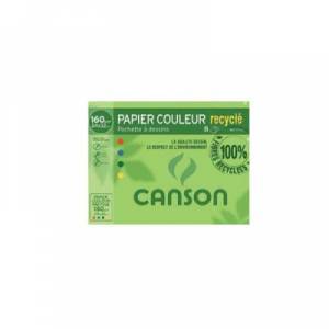 Feuilles couleur papier recyclé Canson