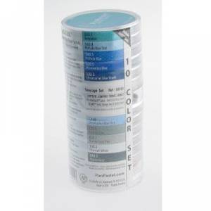 Lot de 10 Panpastel - couleurs marine