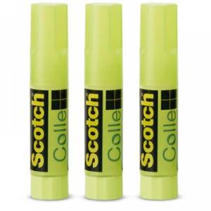 Lot de 3 bâtons de colle Scotch "nature"