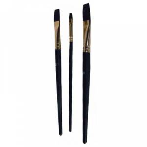 Lot de 3 brosses en fibres synthétiques