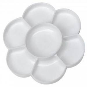 Palette fleur en plastique, diamètre 20 cm