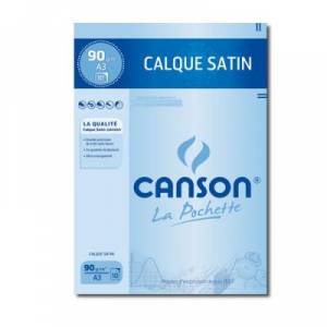 Pochette calque satin - 90 g/m2