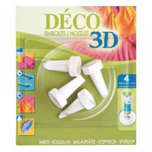 Set de 4 embouts Déco 3D