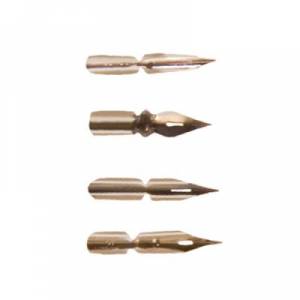 Set de 4 plumes anglaises Aladine