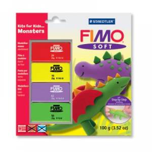Set de Fimo Soft pour enfants - monstres