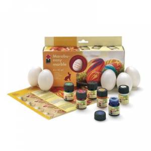 Set d'oeufs à décorer Marabu easy marble