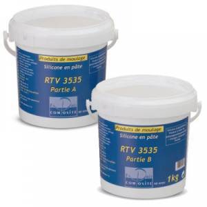 Silicone en pâte 3535 blanc et bleu