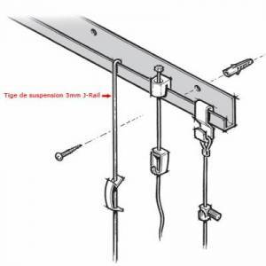 Tige de suspension 3 mm