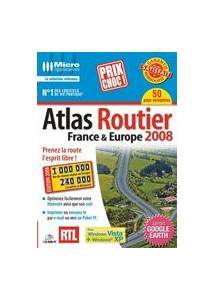 Logiciel carte routire Europe France : Atlas Routier France & Europe 2008