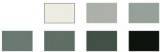 Assortiment de 53 feuilles de papier gris mat - 90 g/m