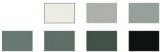 Assortiment de 53 feuilles de papier gris mat - 90 g/m²