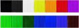 Assortiment de 14 cartons onduls de couleur