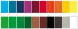 Assortiment de 100 feuilles de papier de couleur - 130 g/m2
