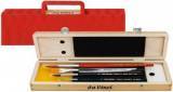 Coffret en bois de 4 pinceaux aquarelle