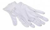 Gants blancs en coton