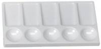 Palette rectangulaire en plastique 10,5x19,5 cm