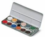 Palette de maquillage aquarelle Aquacolor 12 fards