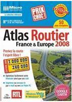 Logiciel carte routire Europe France : Atlas Routier France & Europe 2008