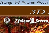 3D Autumn Woods