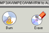 MP3 / AVI / MPEG / WMV / RM to Audio CD Burner