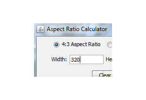 Aspect Ratio Calculator