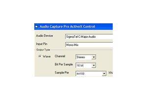 Audio Capture Pro ActiveX Control
