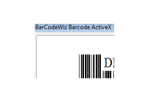 BarCodeWiz Barcode ActiveX Control