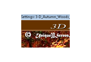 3D Autumn Woods