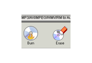 MP3 / AVI / MPEG / WMV / RM to Audio CD Burner