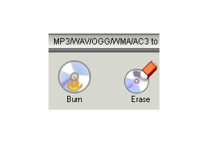 MP3 / WAV / OGG / WMA / AC3 to CD Burner