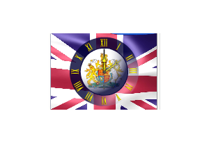 NFS GB Flag Clock