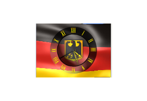 NFS Germany Flag Clock
