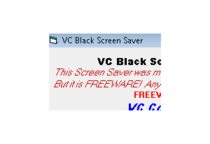 VC Black Screen Saver
