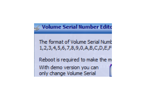 Volume Serial Number Editor