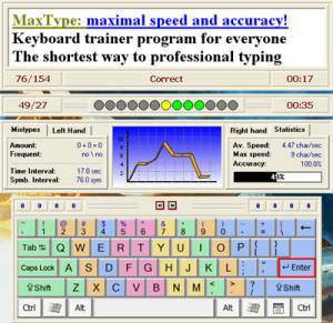 MaxType LITE Typing Tutor